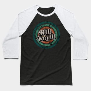 Milli Vanilli // Retro Circle Crack Vintage Baseball T-Shirt